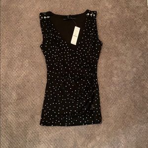 WHBM Polka dot top
